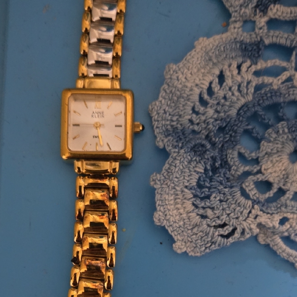 Vintage Anne Klein Gold and Silver Women's Watch